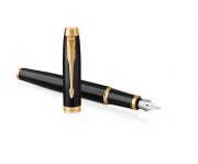 Parker Royal IM tlttoll, fekete, arany klipsz, F