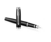 Parker Royal IM tlttoll, fekete, ezst klipsz, F