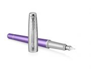 Parker Royal Urban prmium tlttoll, ibolya cizelllt, ezst klipsz, F